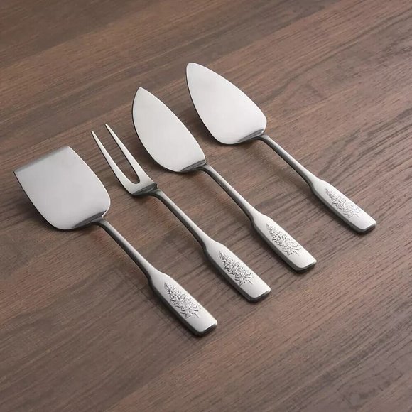 NWT BEE & WILLOW VAIL COLLECTION 4 PIECE STAINLESS STEEL CHEESE KNIFE SET - Picture 5 of 10